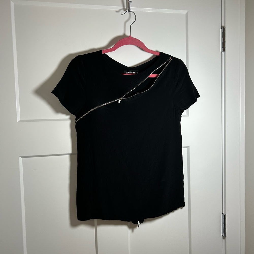 Small black zipper shirt - Jack Meets Kate
